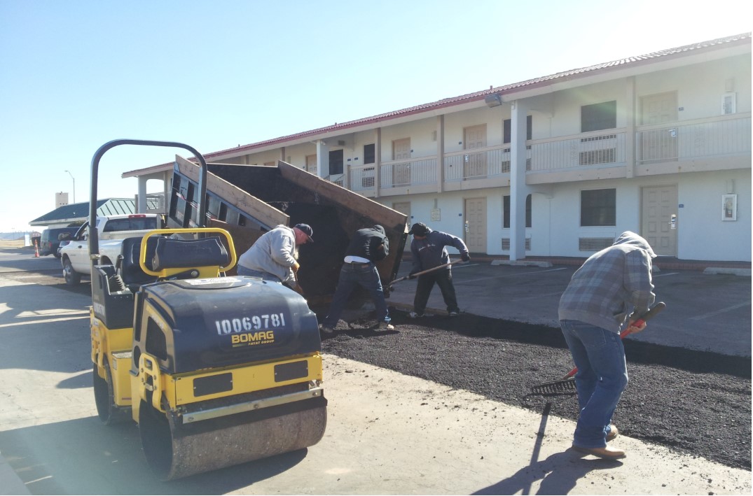 parking lot asphalt repair